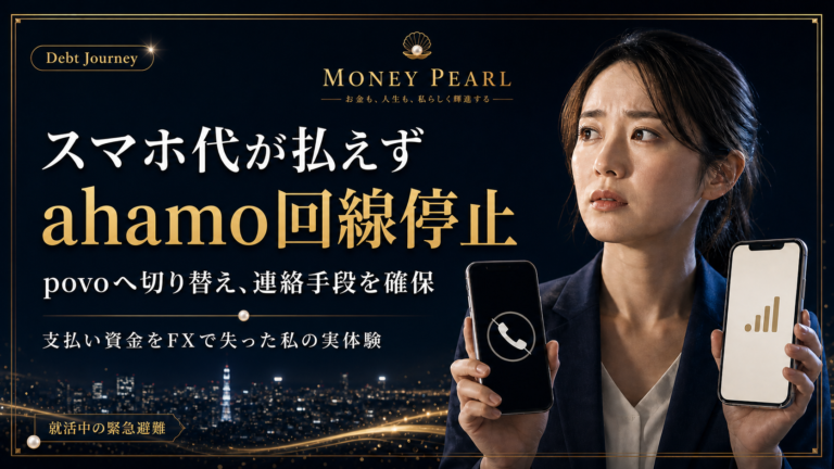 スマホ代が払えずahamoが回線停止し、povoへ切り替えた体験談