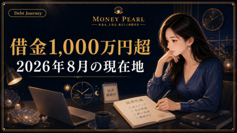 【2026年8月】借金返済ブログ｜残高1,000万円超、月8.6万円返済と昼夜掛け持ちの現実